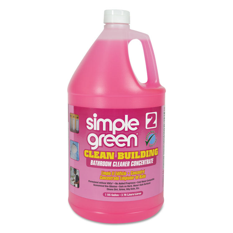 Simple Green - Clean Building Bathroom Cleaner Concentrate, Unscented, 1gal Bottle