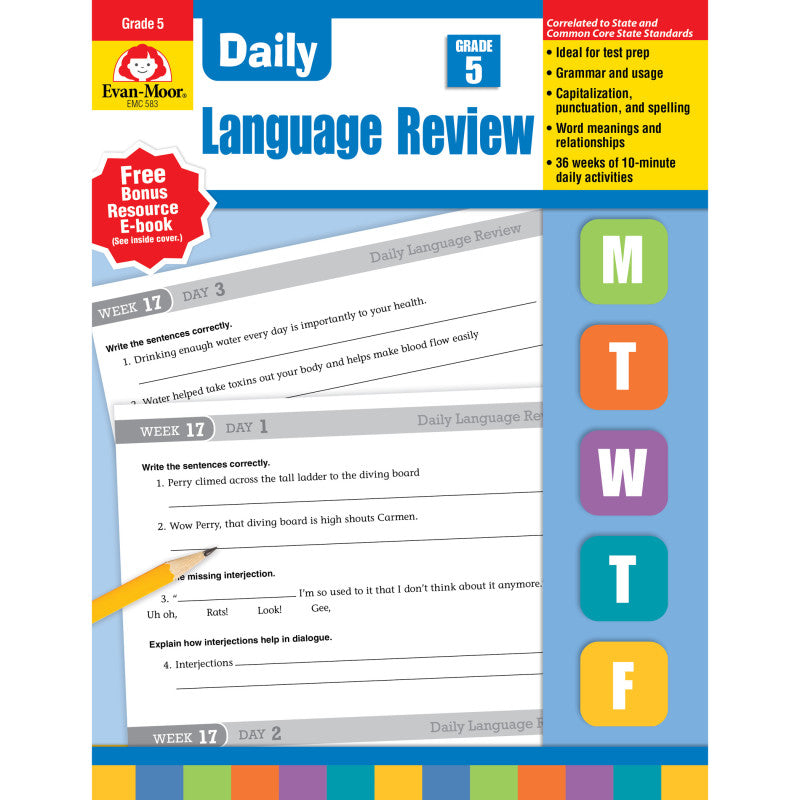 EVAN-MOOR - Daily Language Review Teacher's Edition, Grade 5