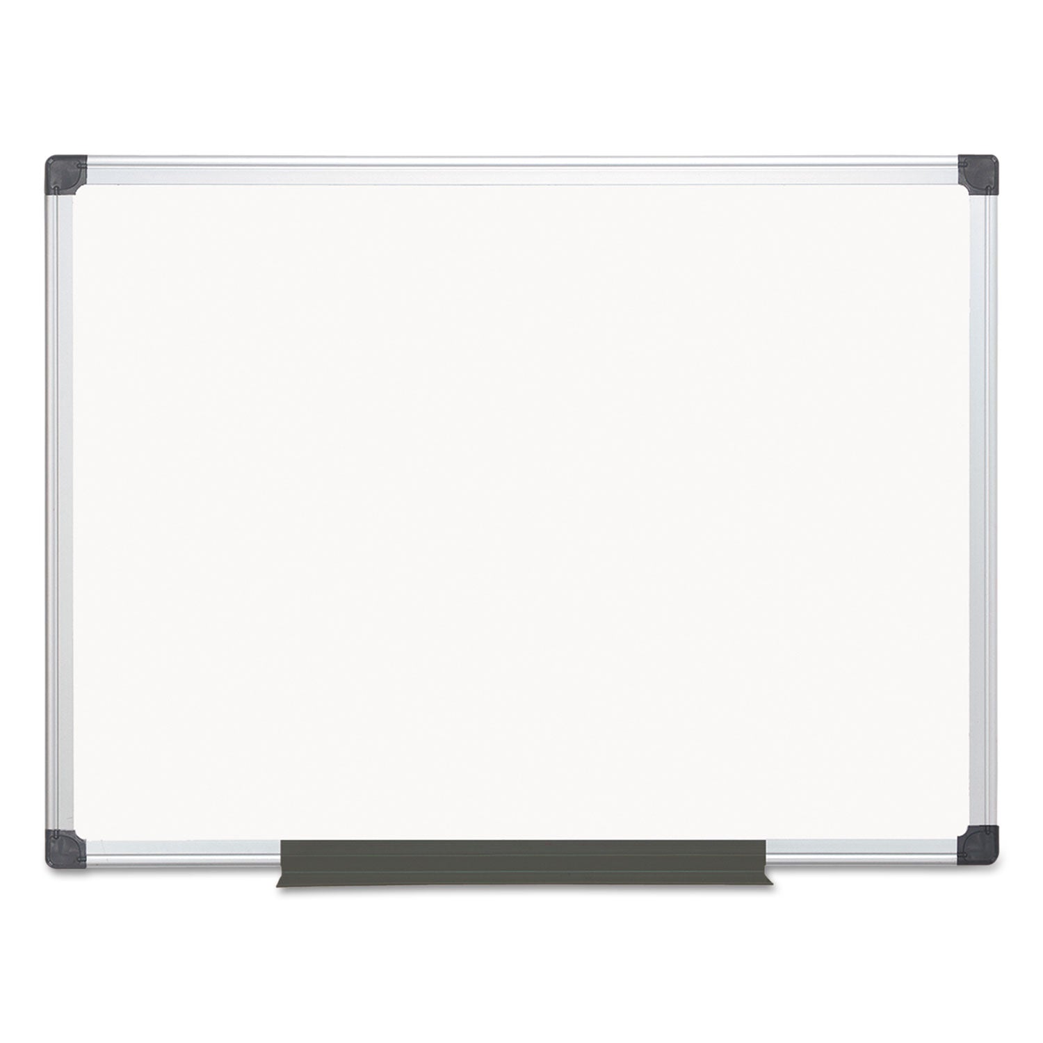 Value Melamine Dry Erase Board, 36" x 48", White Surface, Satin Aluminum Frame