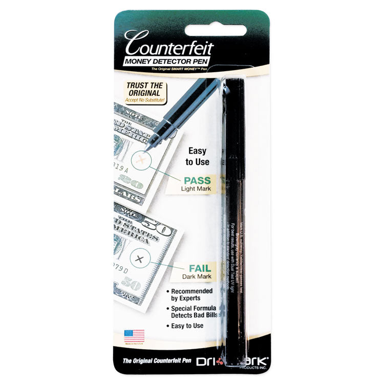 Dri-Mark - Smart Money Counterfeit Bill Detector Pen, U.S. Currency