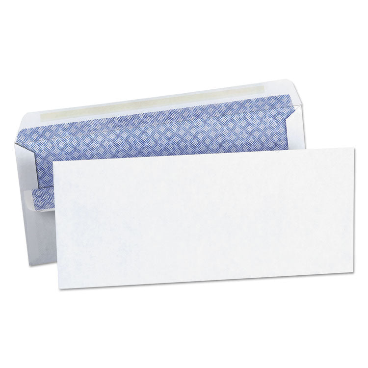 Universal - Self-Seal Security Tint Business Envelope, #10, Square Flap, Self-Adhesive Closure, 4.13 x 9.5, White, 500/Box