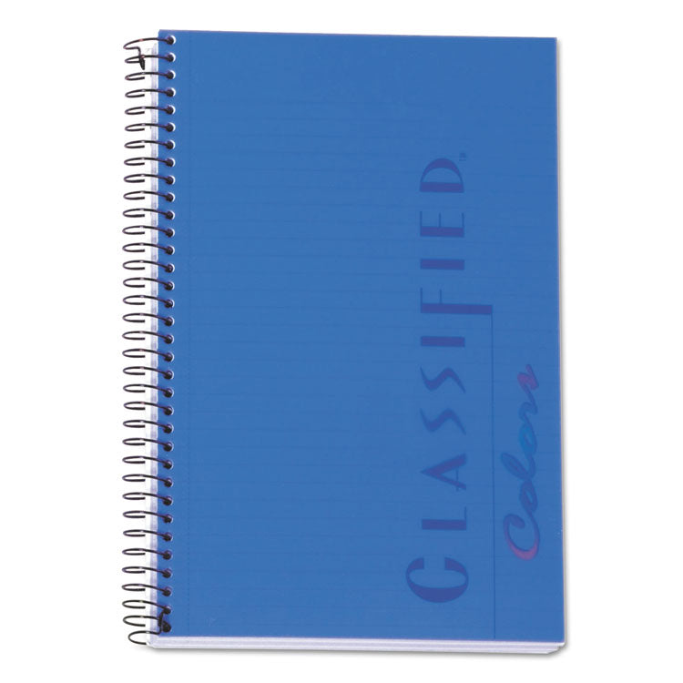 TOPS - Color Notebooks, 1-Subject, Narrow Rule, Indigo Blue Cover, (100) 8.5 x 5.5 White Sheets