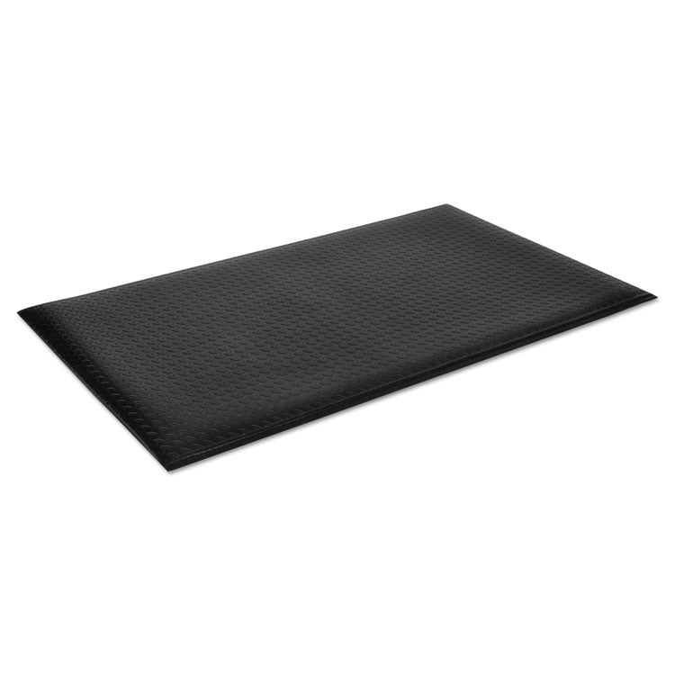 Crown - Wear-Bond Comfort-King Anti-Fatigue Mat, Diamond Emboss, 24 x 36, Black