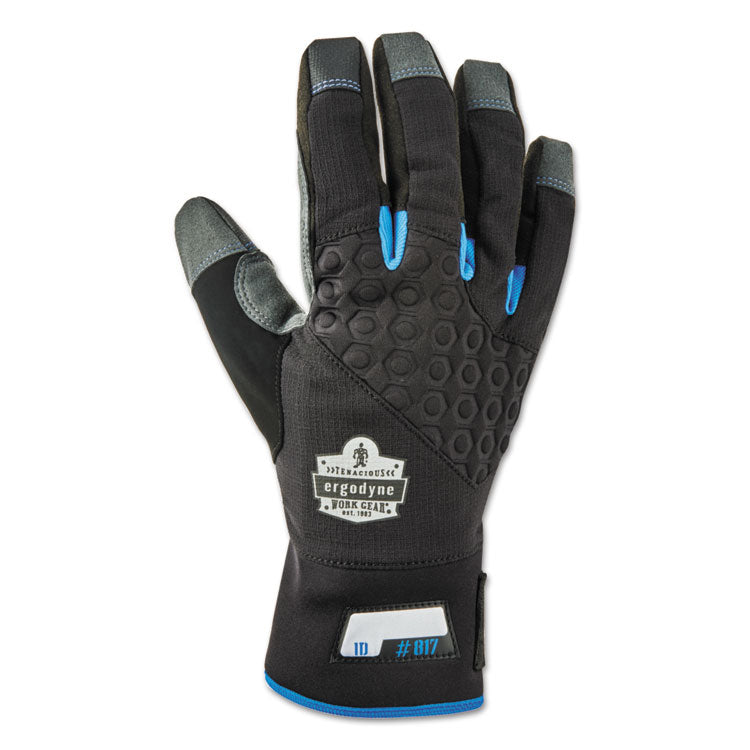 ergodyne - Proflex 817 Reinforced Thermal Utility Gloves, Black, Small, 1 Pair