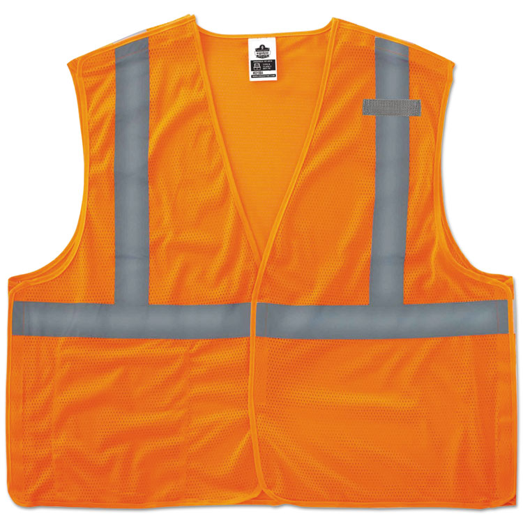 ergodyne - GloWear 8215BA Type R Class 2 Econo Breakaway Mesh Vest, Large to X-Large, Orange