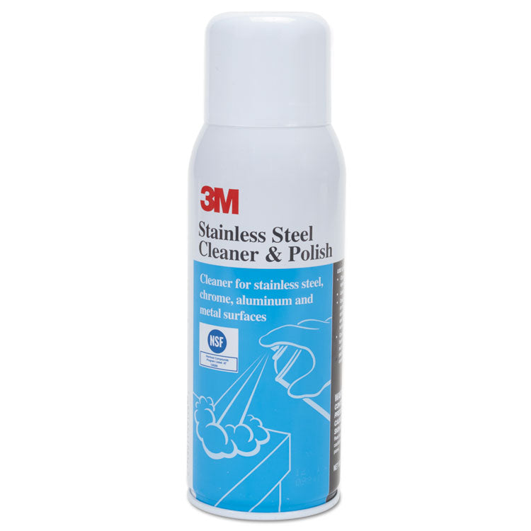 3M - Stainless Steel Cleaner and Polish, Lime Scent, 10 oz Aerosol Spray