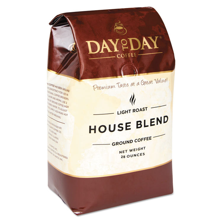 Day to Day Coffee - 100% Pure Coffee, House Blend, Ground, 28 oz Bag, 3/Pack
