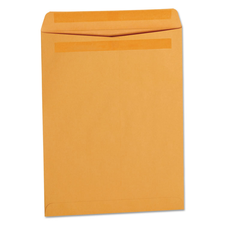 Universal - Self-Stick Open End Catalog Envelope, #13 1/2, Square Flap, Self-Adhesive Closure, 10 x 13, Brown Kraft, 250/Box