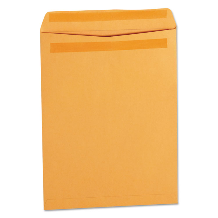 Universal - Self-Stick Open End Catalog Envelope, #12 1/2, Square Flap, Self-Adhesive Closure, 9.5 x 12.5, Brown Kraft, 250/Box