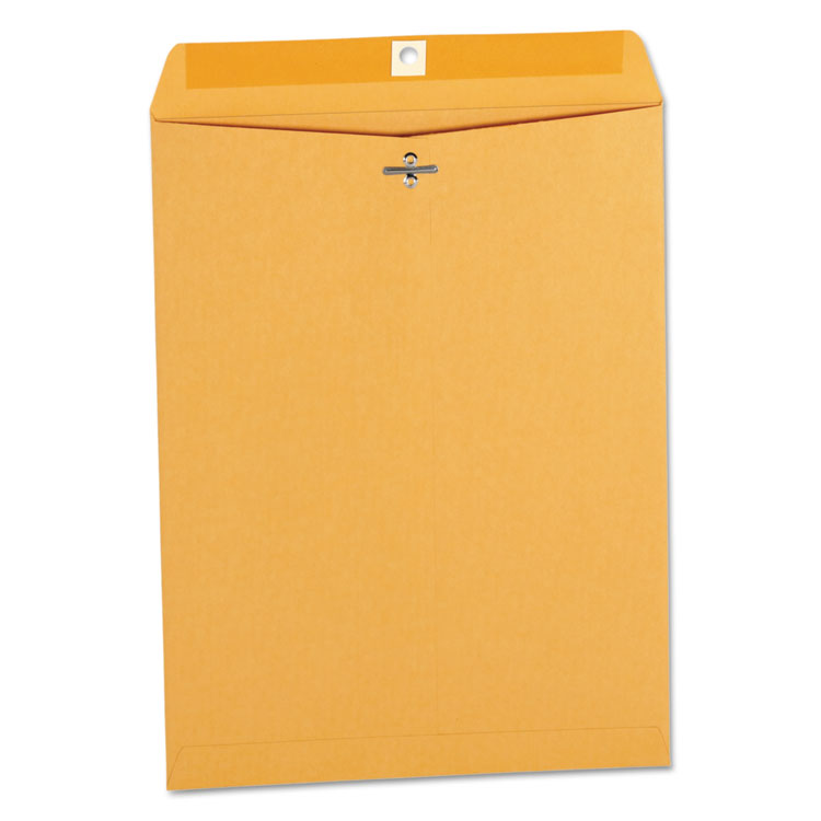 Universal - Kraft Clasp Envelope, #12 1/2, Square Flap, Clasp/Gummed Closure, 9.5 x 12.5, Brown Kraft, 100/Box