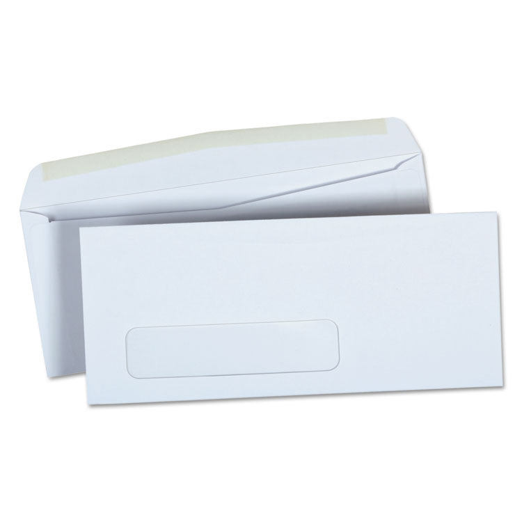 Universal - Open-Side Business Envelope, 1 Window, #9, Square Flap, Gummed Closure, 3.88 x 8.88, White, 500/Box