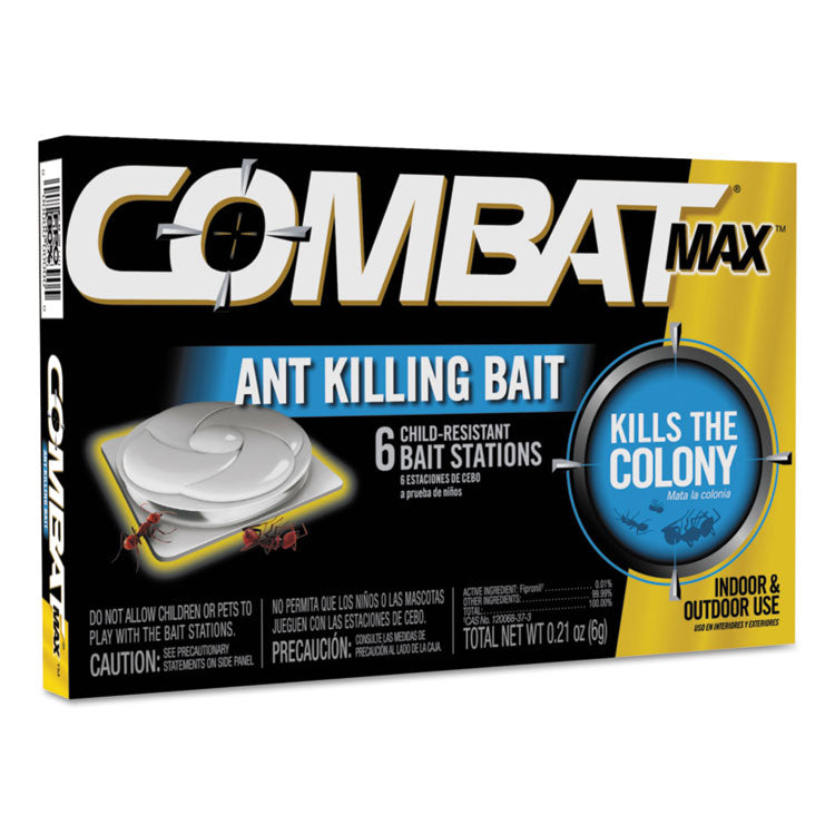 Combat - Source Kill MAX Ant Killing Bait, 0.21 oz, 6/Box 12 Boxes/Carton