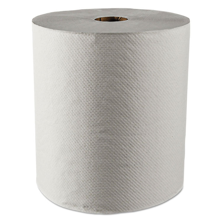 Scott - Essential 100% Recycled Fiber Hard Roll Towel, 1.5" Core, 8" x 800 ft, White, 12/Carton