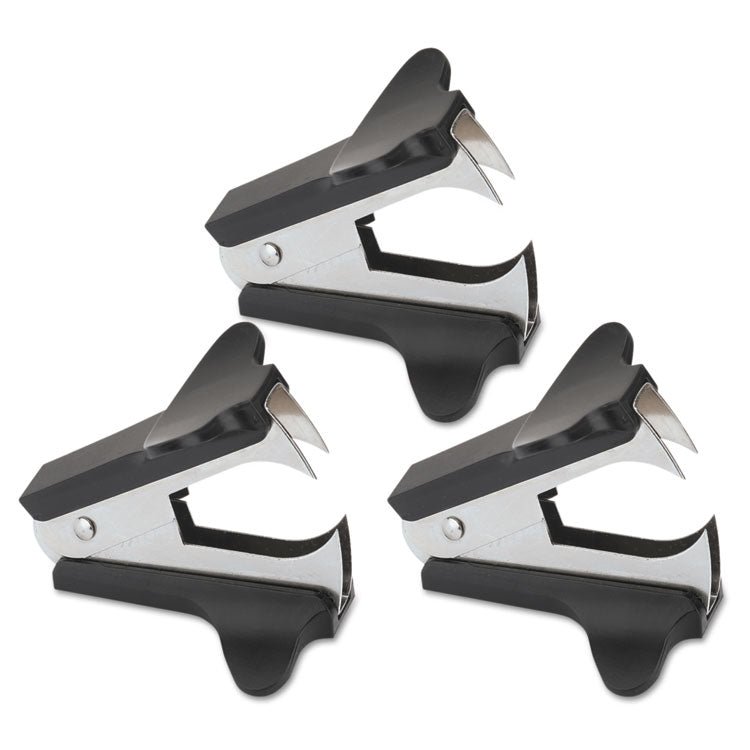 Universal - Jaw Style Staple Remover, Black, 3/Pack