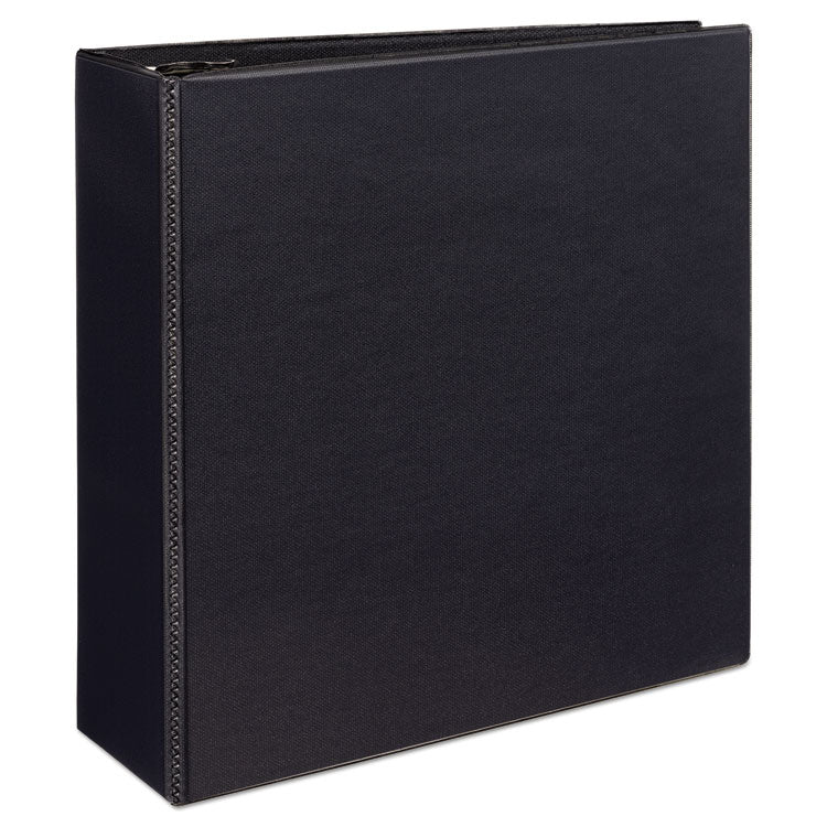 Avery - Durable View Binder with DuraHinge and EZD Rings, 3 Rings, 4" Capacity, 11 x 8.5, Black, (9800)