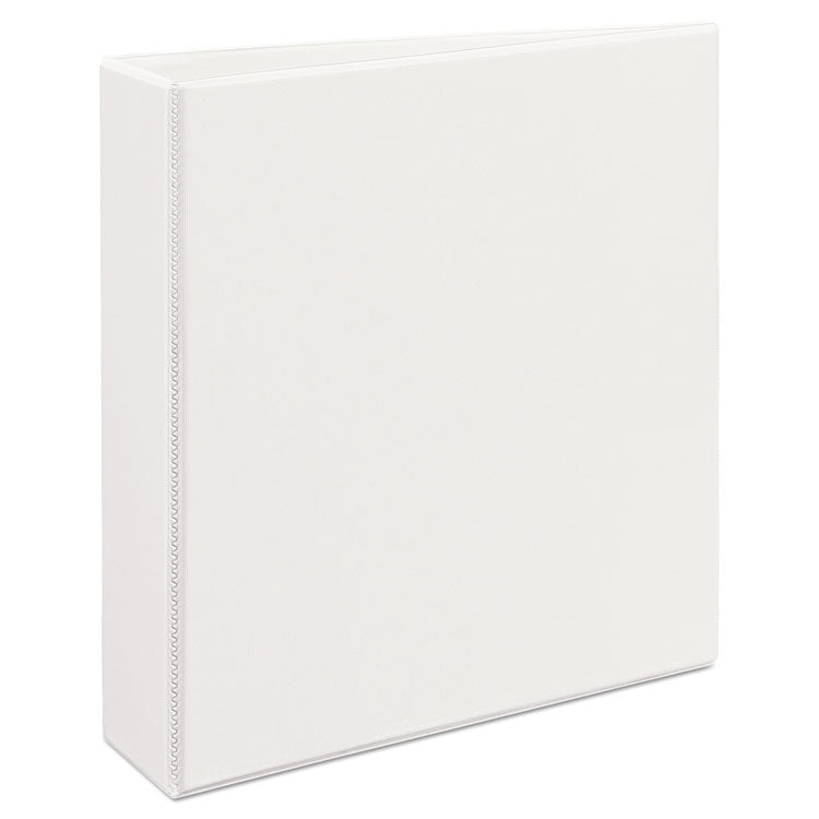 Avery - Durable View Binder with DuraHinge and EZD Rings, 3 Rings, 2" Capacity, 11 x 8.5, White, (9501)