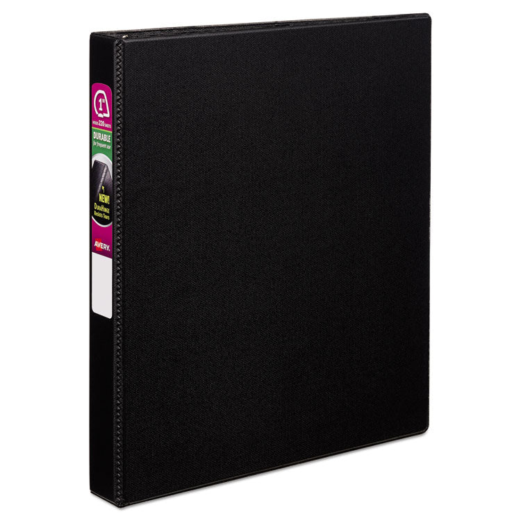 Avery - Durable Non-View Binder with DuraHinge and Slant Rings, 3 Rings, 1" Capacity, 11 x 8.5, Black