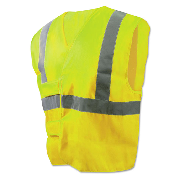 Boardwalk - Class 2 Safety Vests, Standard, Lime Green/Silver