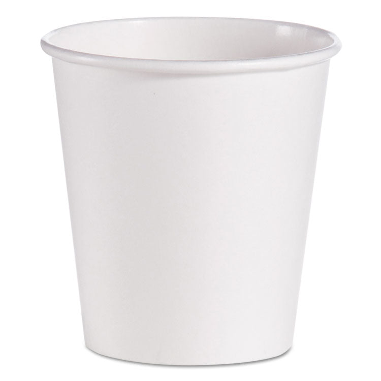 Dart - Single-Sided Poly Paper Hot Cups, 10 oz, White, 1,000/Carton