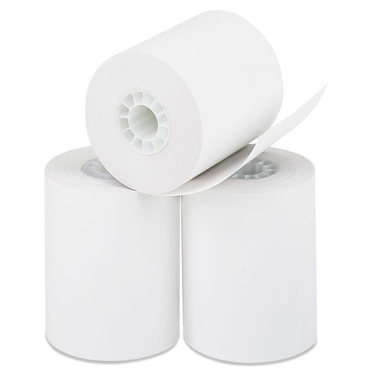 Iconex - Direct Thermal Printing Paper Rolls, 0.45" Core, 2.25" x 85 ft, White, 50/Carton