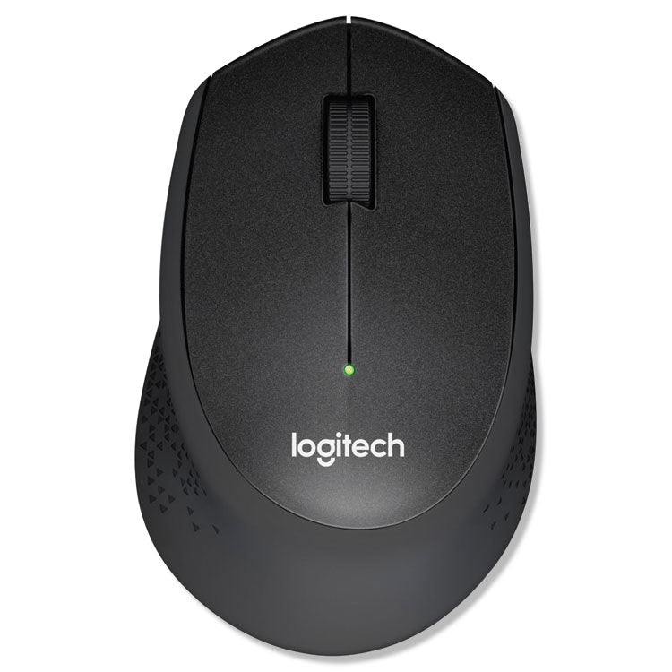 Logitech - M330 Silent Plus Mouse, 2.4 GHz Frequency/33 ft Wireless Range, Right Hand Use, Black