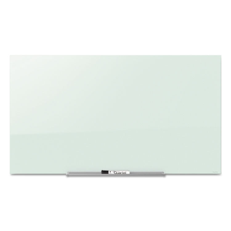 Quartet - InvisaMount Magnetic Glass Marker Board, 39 x 22, White Surface