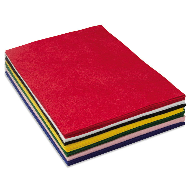 Creativity Street - One Pound Felt Sheet Pack, Rectangular, 9 x 12, Assorted Colors, 30/Pack