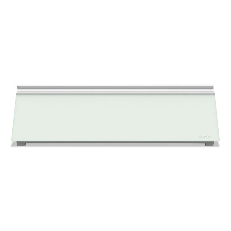 Quartet - Glass Dry Erase Desktop Computer Pad, 18 x 6, White Surface