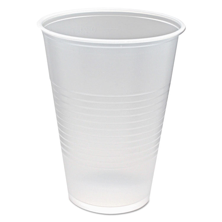 Fabri-Kal - RK Ribbed Cold Drink Cups, 10 oz, Clear, 100/Sleeve, 25 Sleeves/Carton