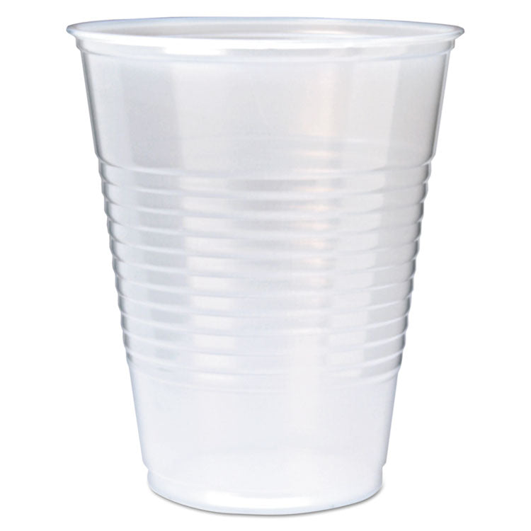 Fabri-Kal - RK Ribbed Cold Drink Cups, 9 oz, Clear, 100/Sleeve, 25 Sleeves/Carton