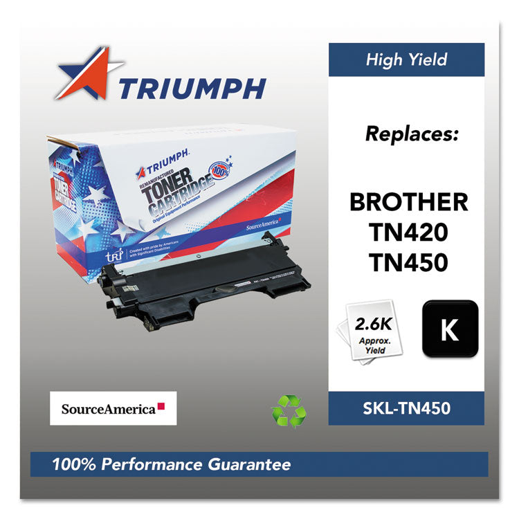 Triumph - 751000NSH1072 Remanufactured TN450 High-Yield Toner, 2,600 Page-Yield, Black