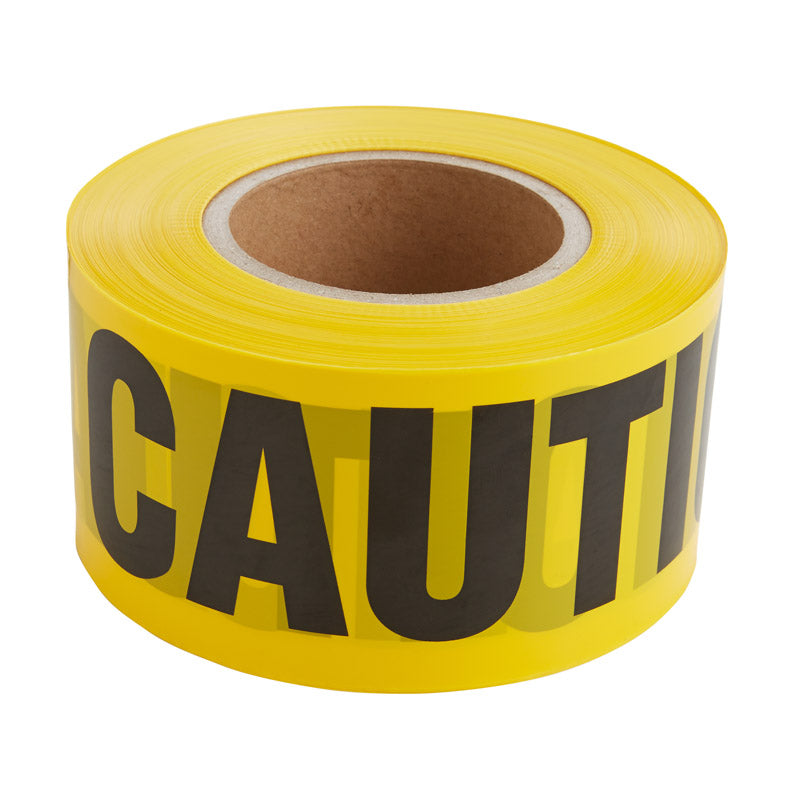 IRWIN - Irwin Strait-Line 1000 ft. L X 3 in. W PVC Caution Barricade Tape Yellow - Case of 8