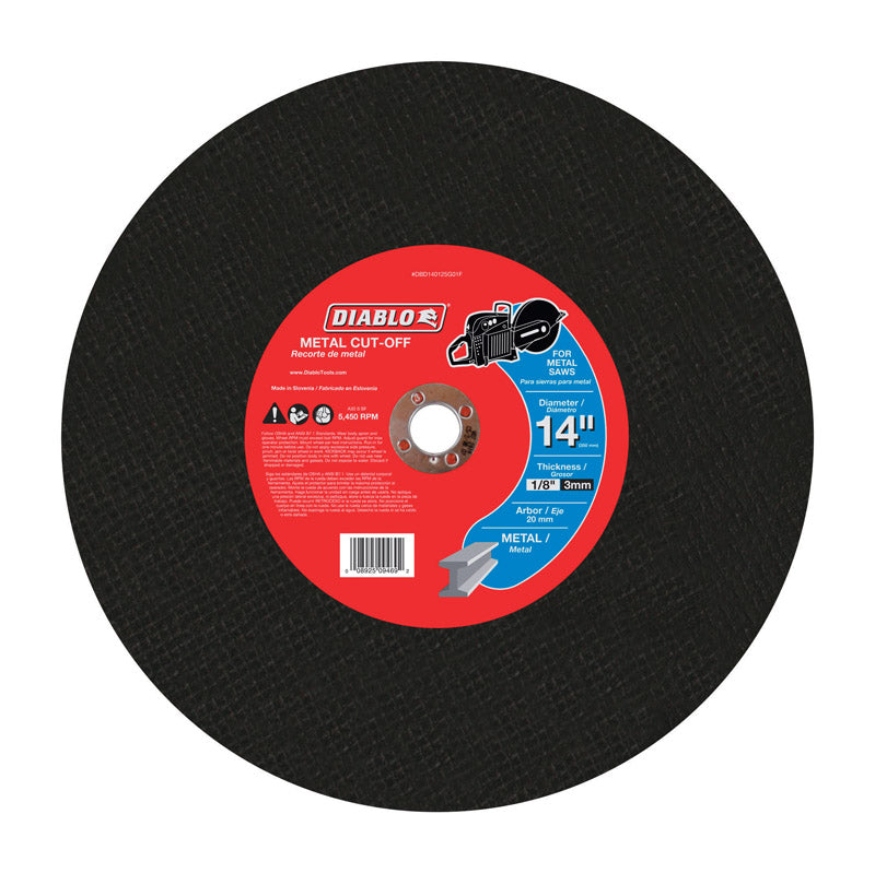 DIABLO - Diablo 14 in. D X 20 mm Aluminum Oxide High Speed Metal Cut-Off Disc 1 pk