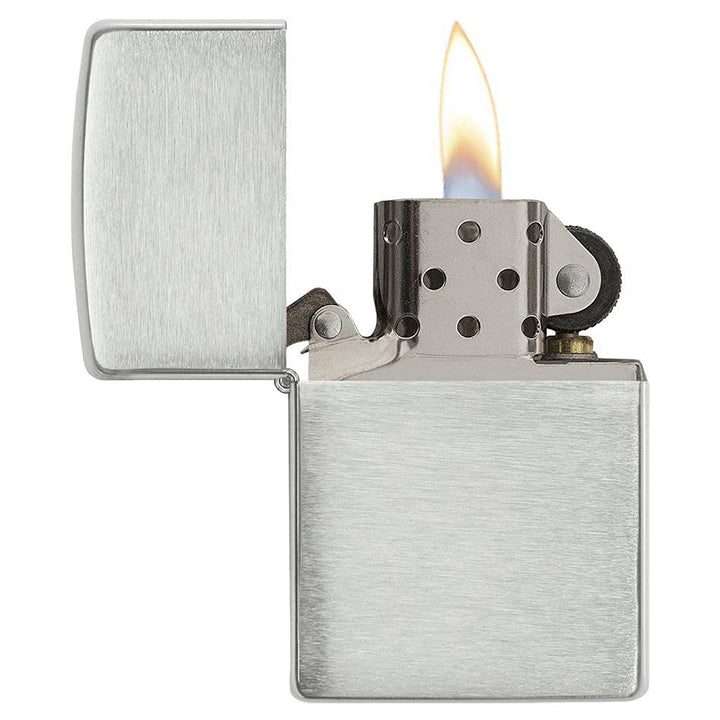 Zippo Windproof Lighter Armor¬Æ Brushed Sterling Silver