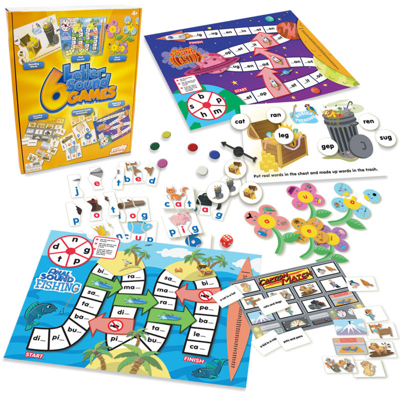JUNIOR LEARNING - 6 Letter Sound Games
