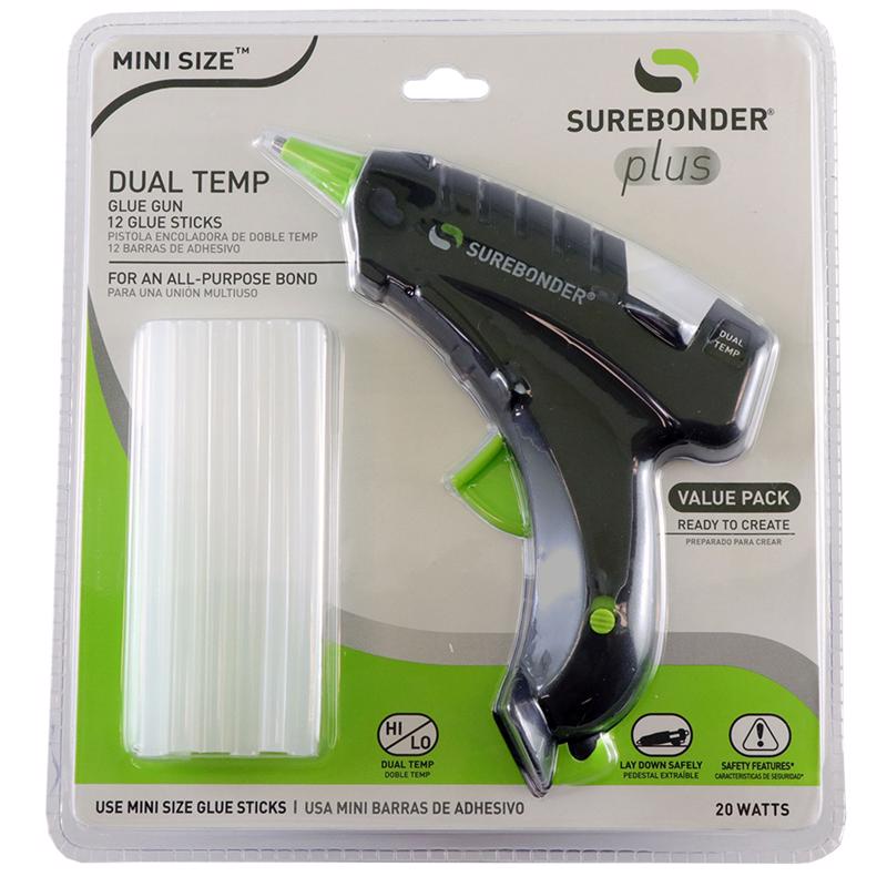 SUREBONDER - Surebonder Plus 10 W Dual Temperature Mini Glue Gun Kit 110 V