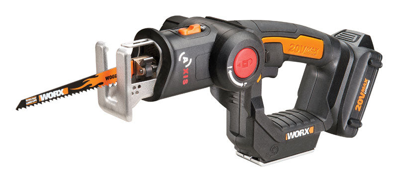 WORX - Worx 20V Power Share Axis Cordless Brushless Reciprocating/Jig Saw Kit (Battery & Charger)