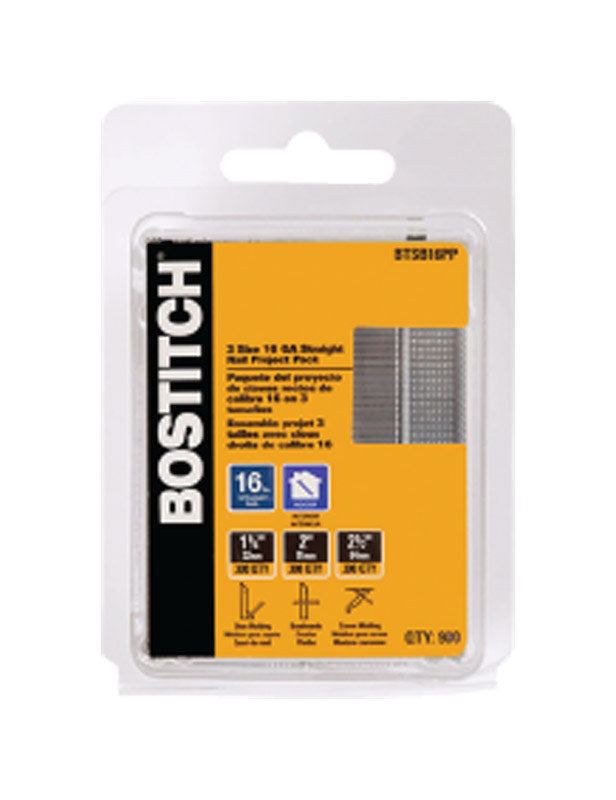 BOSTITCH - Bostitch 16 Ga. Straight Strip Brite Finish Nails 900 pk