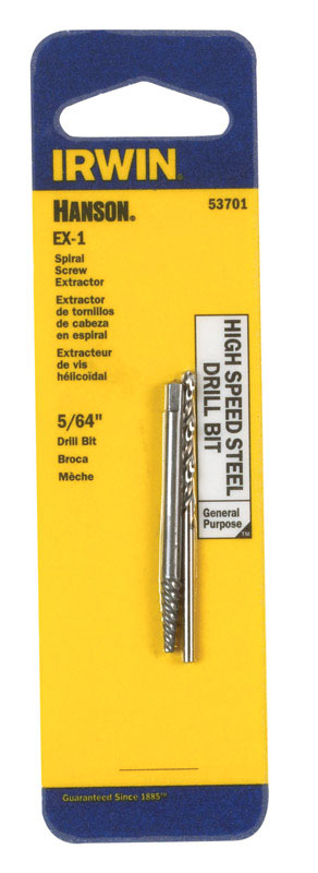 IRWIN - Irwin Hanson 5/64 in. X 5/64 in. D High Speed Steel Drill Bit Extractor Set 5.4 in. 1 pc