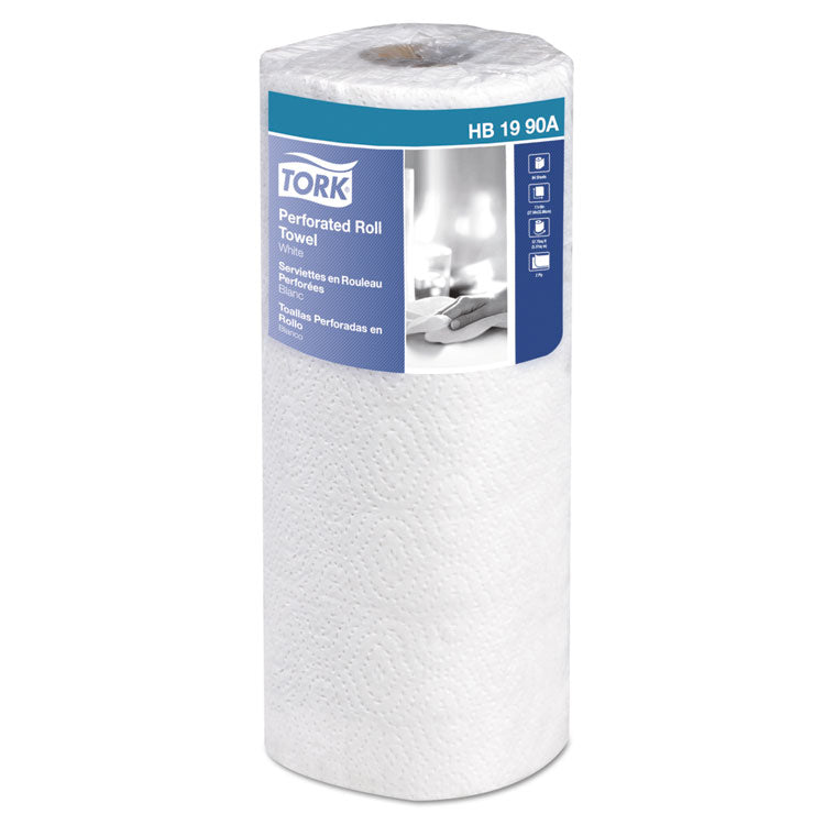 Tork - Universal Perforated Kitchen Towel Roll, 2-Ply, 11 x 9, White, 84/Roll, 30 Rolls/Carton