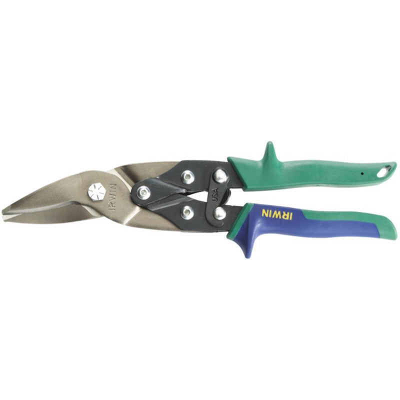 IRWIN - Irwin 10 in. Drop Forged Steel Right/Straight Aviation Snips 18 Ga. 1 pk