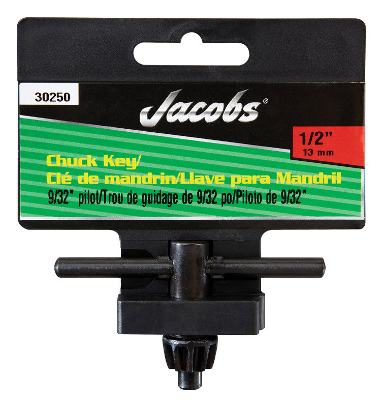 JACOBS - Jacobs 1/2 in. X 9/32 in. KK Chuck Key T-Handle Steel 1 pc