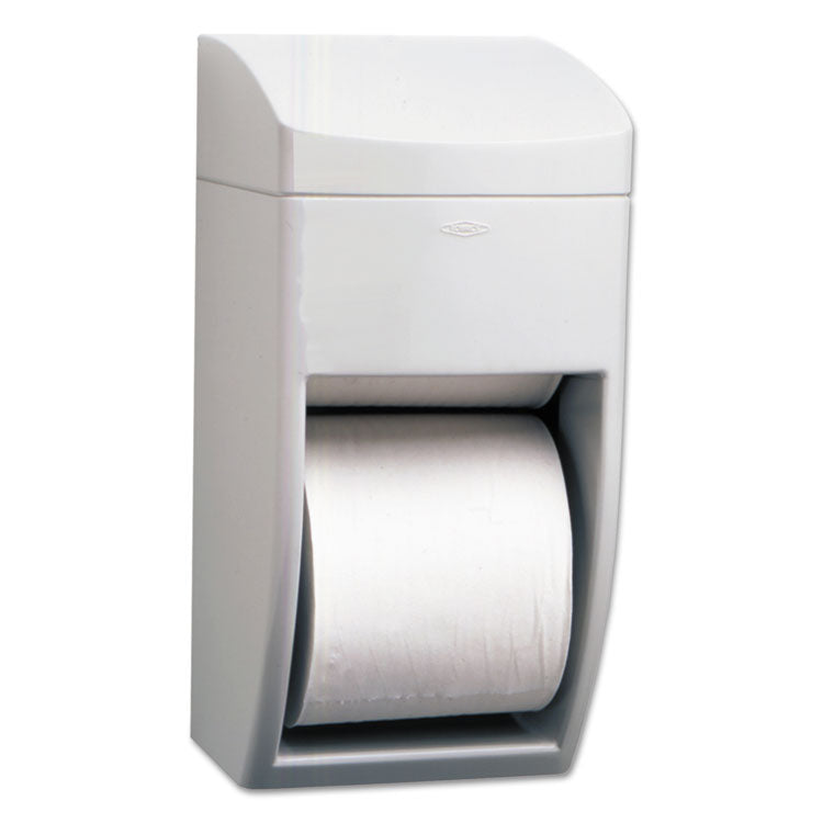 Bobrick - Matrix Series Two-Roll Tissue Dispenser, 6.25 x 6.88 x 13.5, Gray