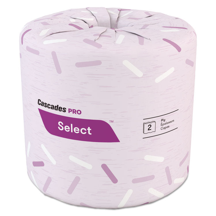 Cascades PRO - Select Standard Bath Tissue, 2-Ply, White, 4 x 3.19, 500/Roll, 96/Carton