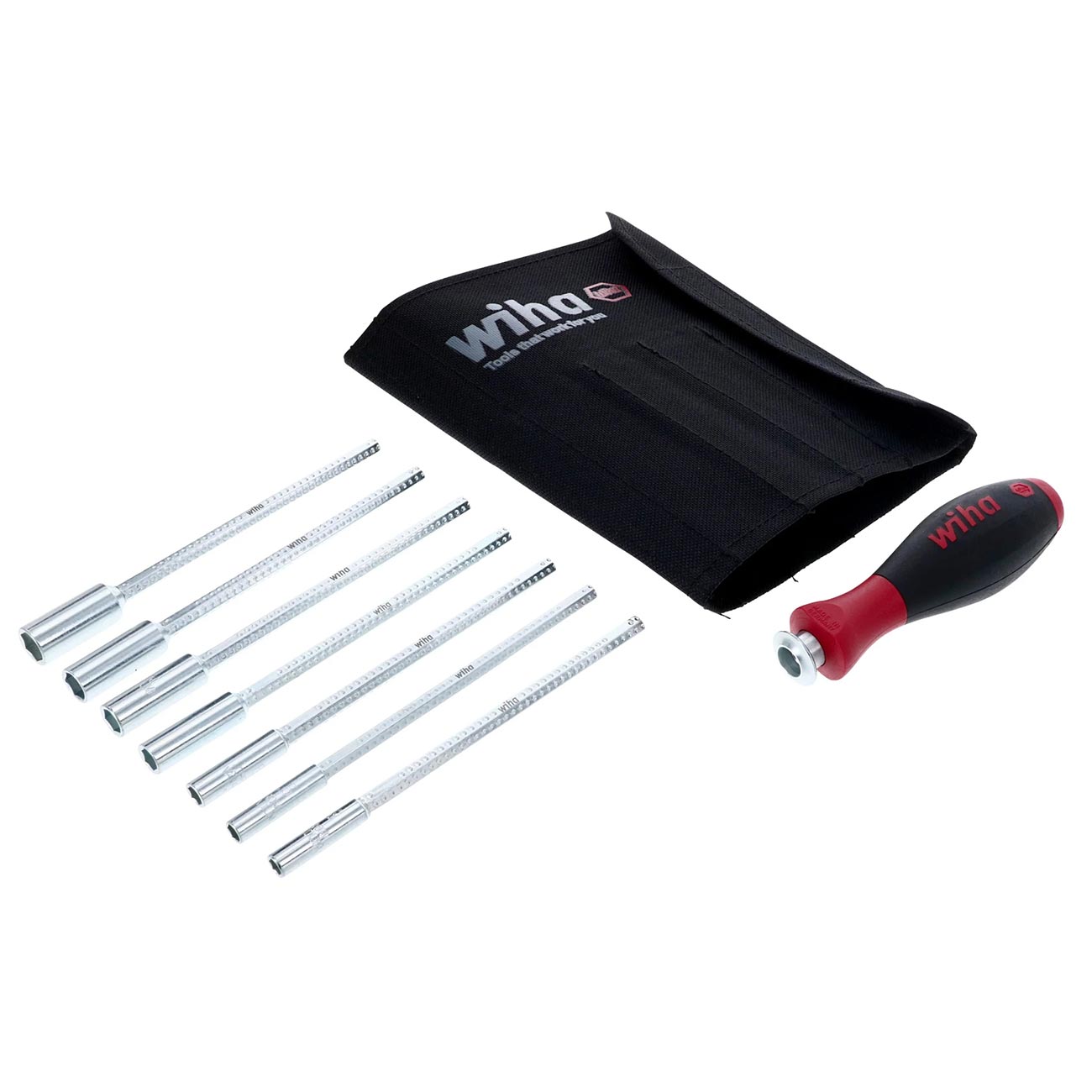 Wiha SoftFinish Drive-Loc VI Nut Driver Set - Metric (8 Piece Set)