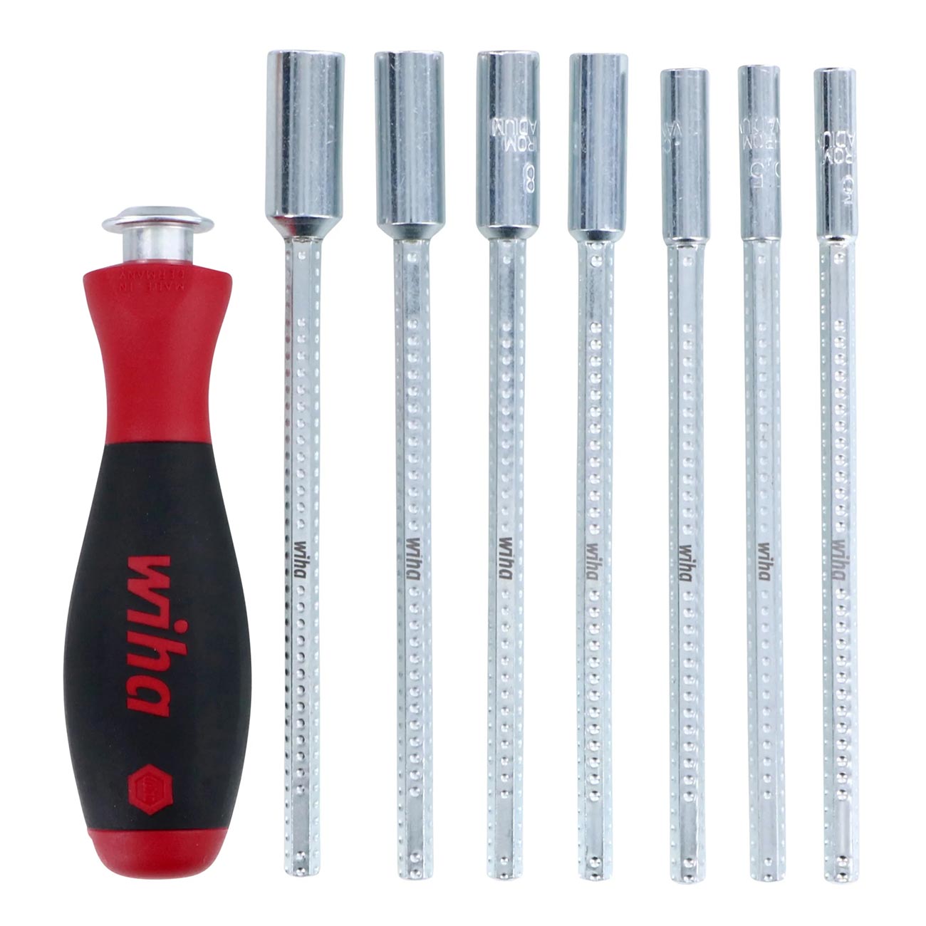 Wiha SoftFinish Drive-Loc VI Nut Driver Set - Metric (8 Piece Set)