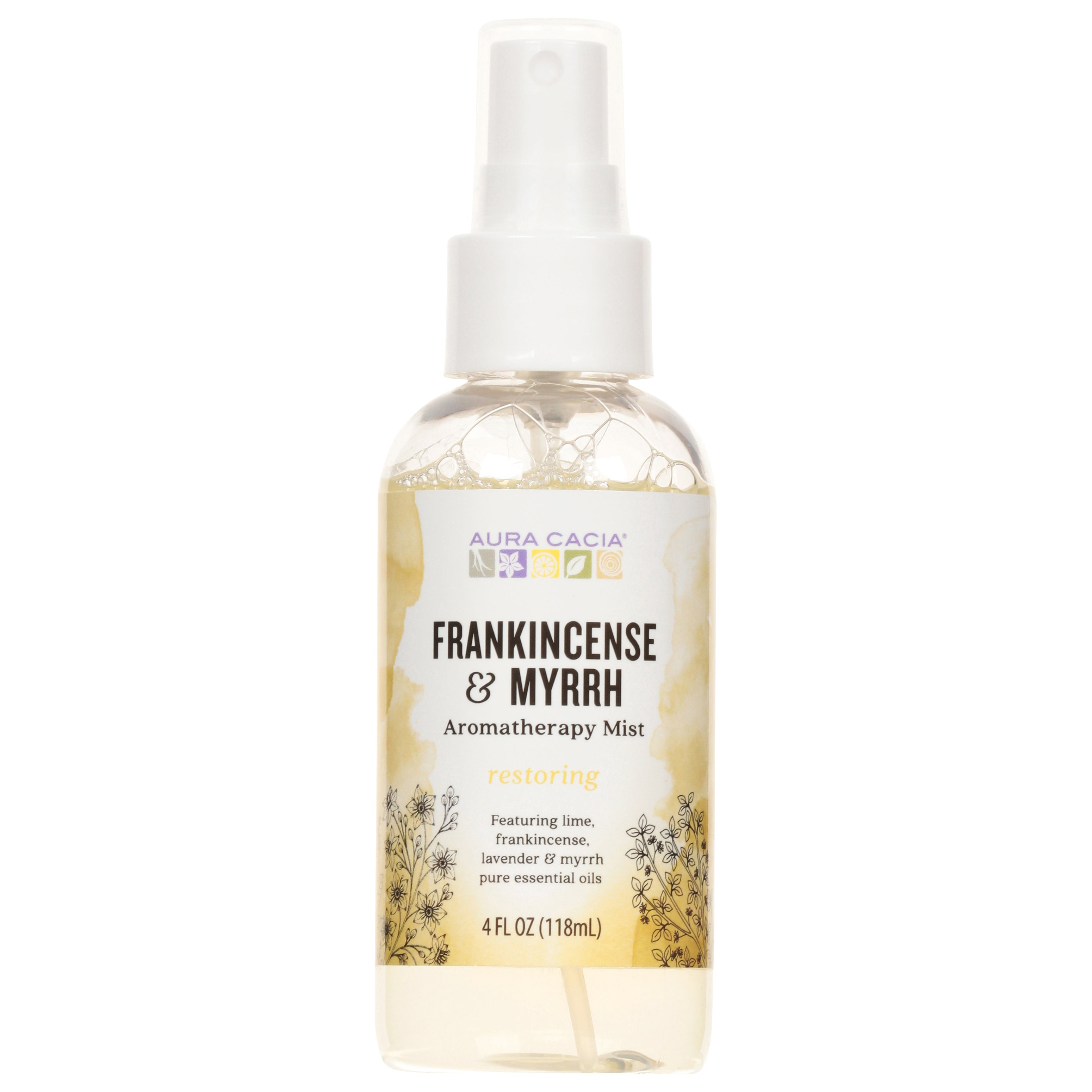 Aura Cacia Restoring Frankincense & Myrrh Aromatherapy Mist 4 fl oz - Case of 1