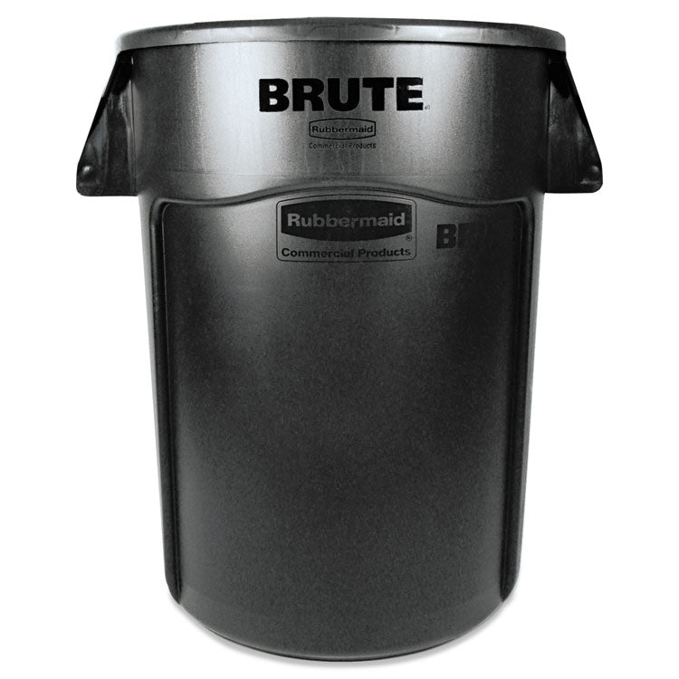 Rubbermaid Commercial - Vented Round Brute Container, 44 gal, Plastic, Black