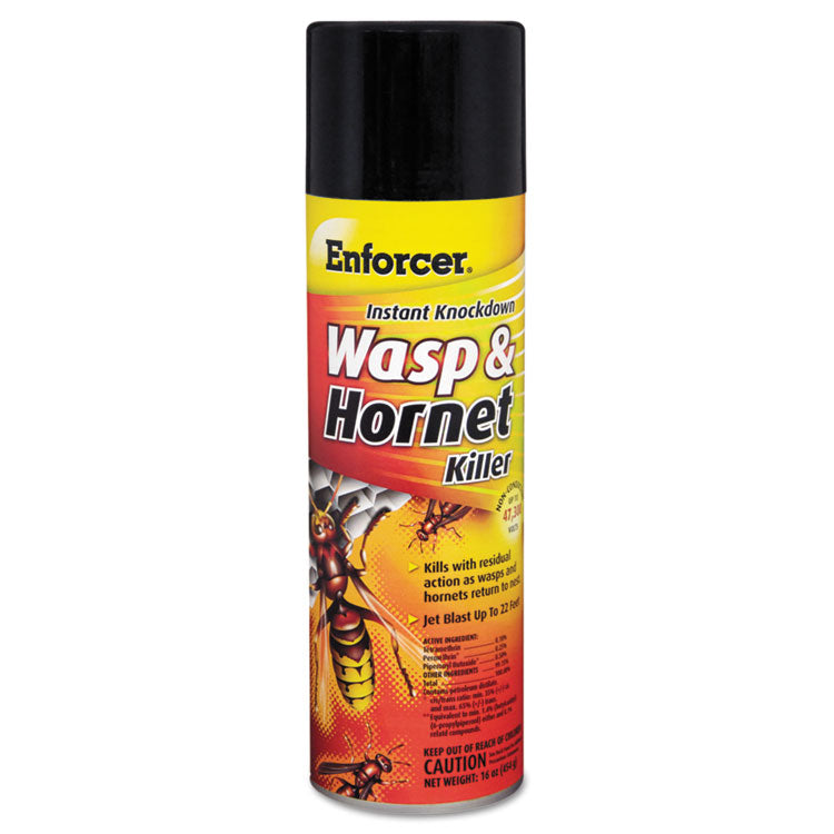 Enforcer - Wasp and Hornet Killer, 16 oz Aerosol Spray, 12/Carton