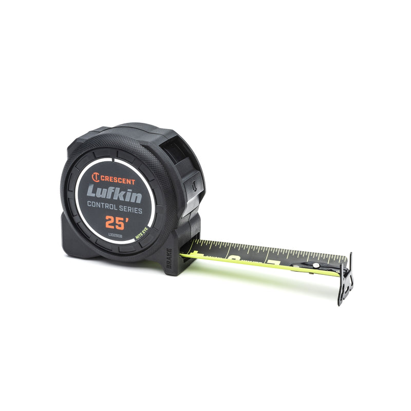 CRESCENT - Crescent Lufkin 25 ft. L X 1-3/16 in. W Control Series Black Blade Tape Measure